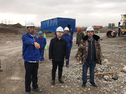 公司總經理周煥恩視察青海聚之源EPC項目工地